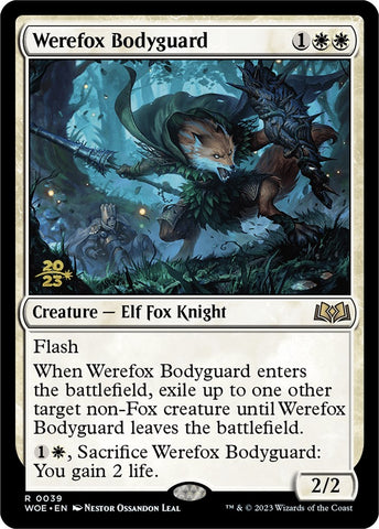 Werefox Bodyguard [Wilds of Eldraine Prerelease Promos]