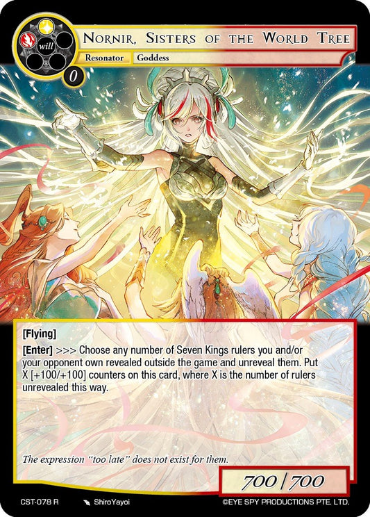 Nornir, Sisters of the World Tree (CST-078 R) [Clash of the Star Trees]