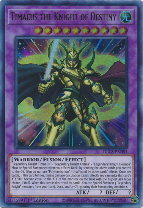 Timaeus the Knight of Destiny (DLCS-EN054) [Dragons of Legend: The Complete Series]