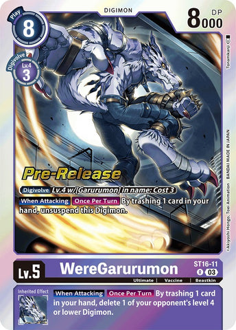 WereGarurumon [ST16-11] [Starter Deck: Wolf of Friendship Pre-Release Cards]