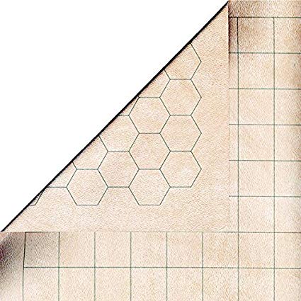 Double-Sided Battlemat 23 1/2 x 26 (1 Inch Spaces)