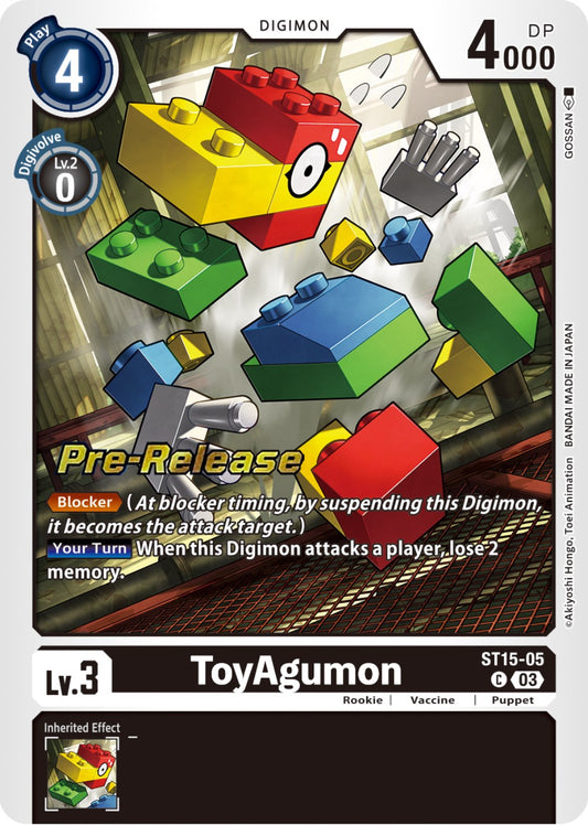 ToyAgumon [ST15-05] [Starter Deck: Dragon of Courage Pre-Release Cards]