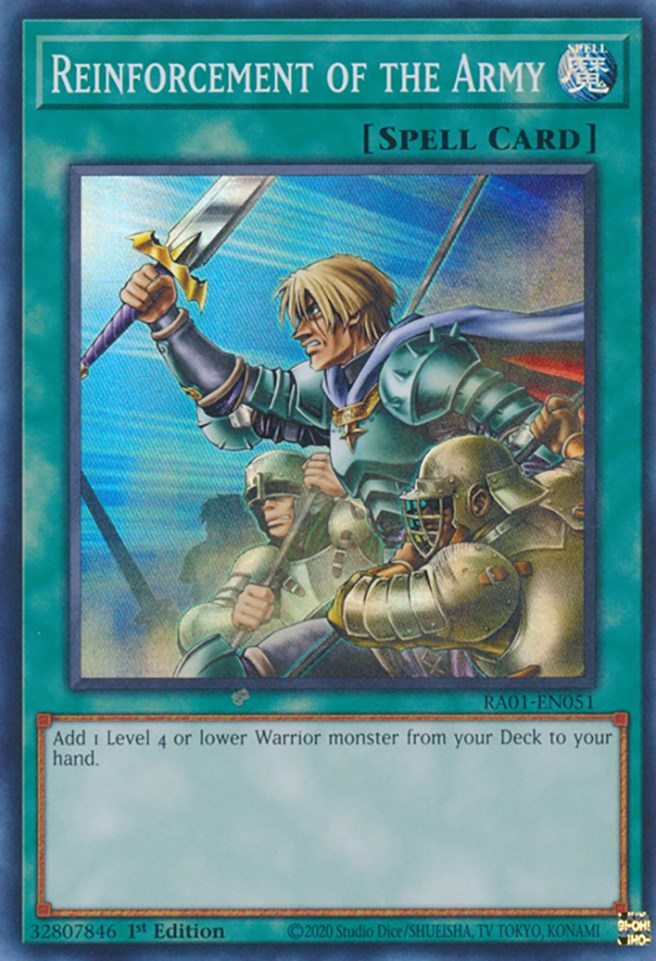 Reinforcement of the Army (RA01-EN051) [25th Anniversary Rarity Collection]