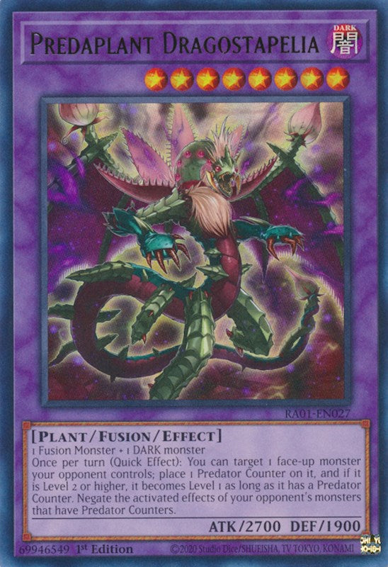 Predaplant Dragostapelia (UR) (RA01-EN027) [25th Anniversary Rarity Collection]