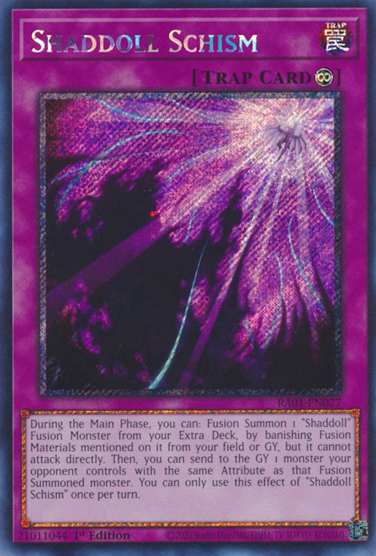Shaddoll Schism (Platinum Secret Rare) (RA01-EN077) [25th Anniversary Rarity Collection]