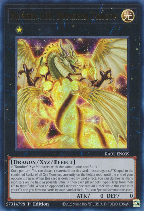 Number 100: Numeron Dragon (UR) (RA01-EN039) [25th Anniversary Rarity Collection]