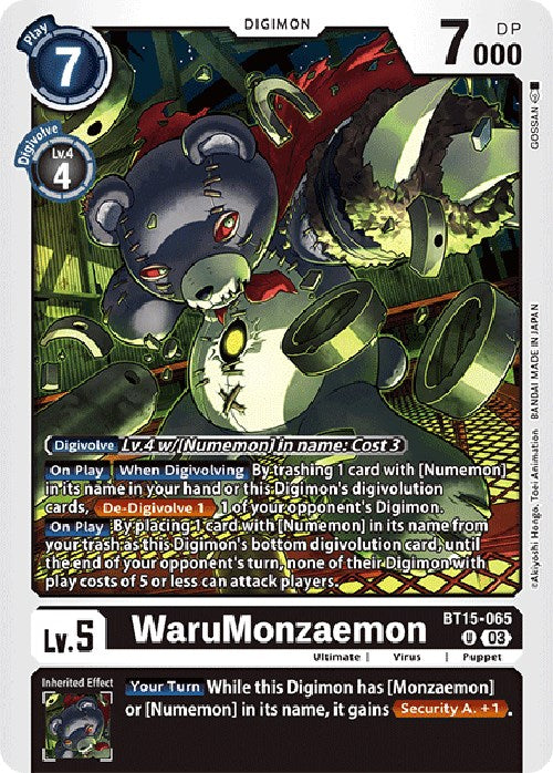 WaruMonzaemon [BT15-065] [Exceed Apocalypse]