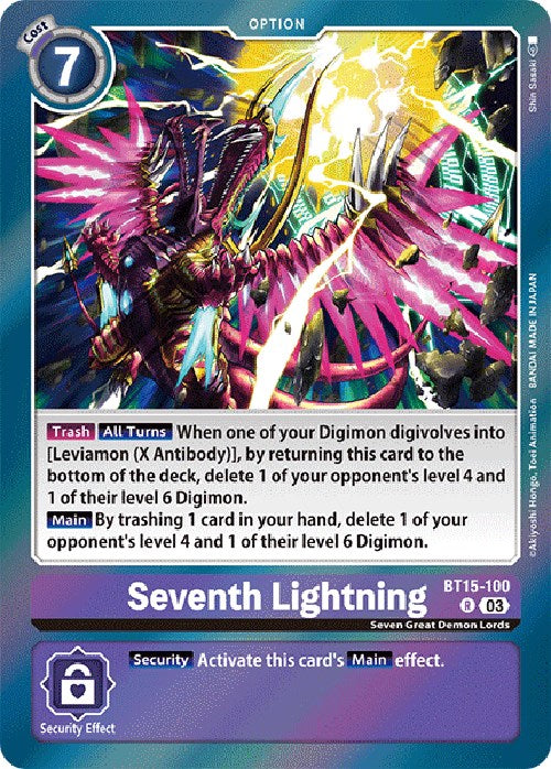 Seventh Lightning [BT15-100] [Exceed Apocalypse]