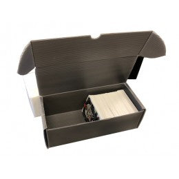 550ct Plastic Corrugated Card Box - Gray