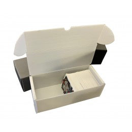 550ct Plastic Corrugated Card Box - White