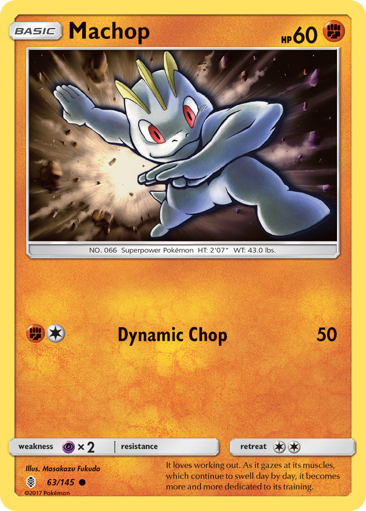 Machop (63) (63/145) [SM - Guardians Rising]