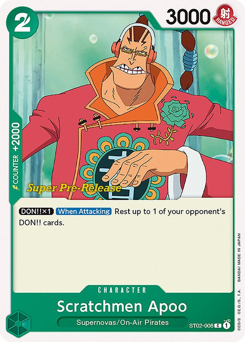 Scratchmen Apoo [Super Pre-Release Starter Deck: Worst Generation]