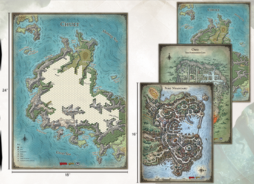 Dungeons & Dragons 5th Edition Map Set Tomb of Annihilation