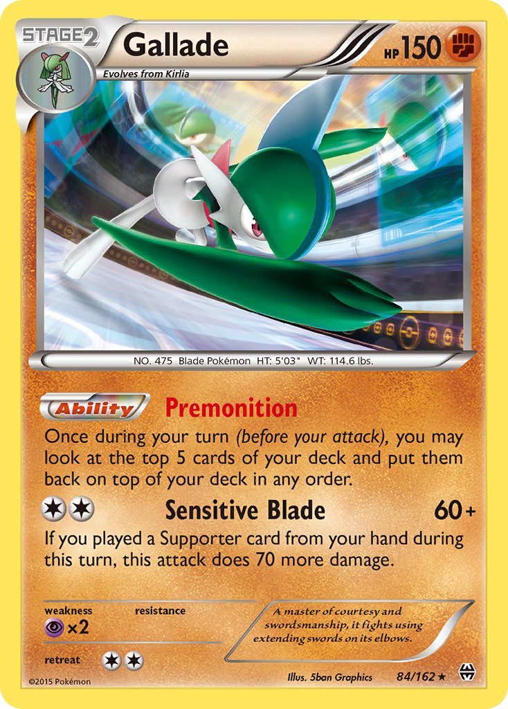 Gallade - 84/162 (Cosmos Holo) (084/162) [Blister Exclusives]