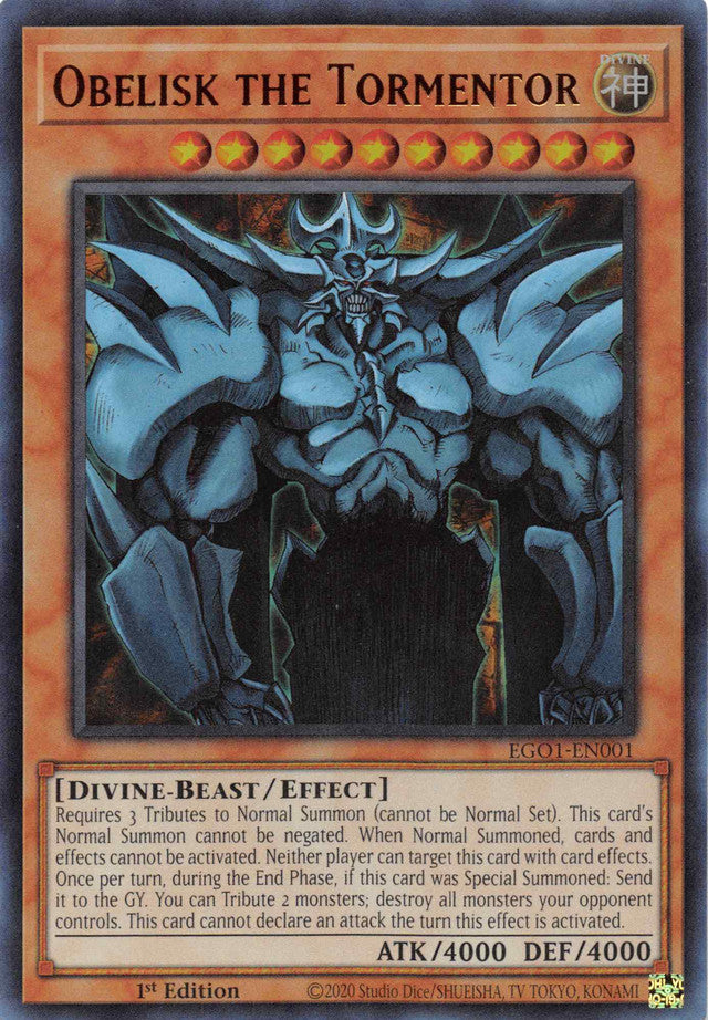 Obelisk the Tormentor (EGO1-EN001) [Egyptian God Deck: Obelisk the Tormentor]