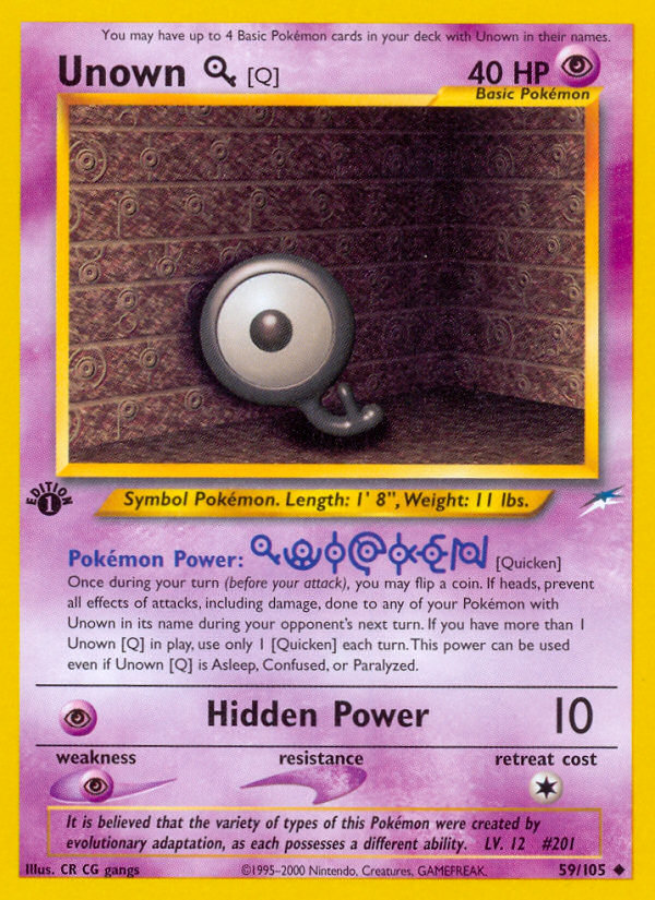 Unown [Q] (059/105) [Neo Destiny]
