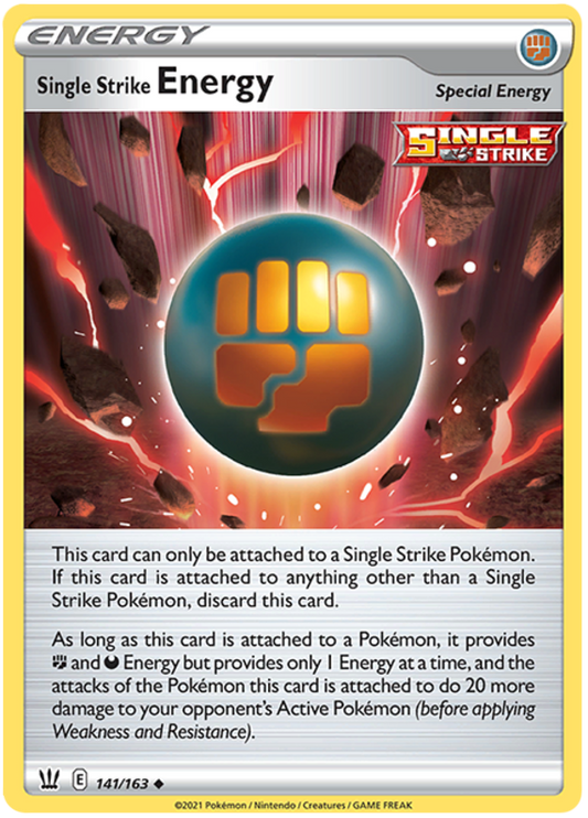 Single Strike Energy (141/163) [Sword & Shield: Battle Styles]