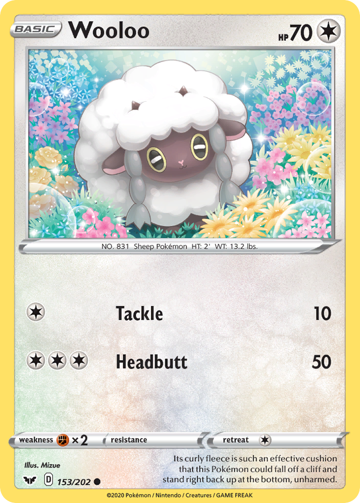 Wooloo (153) (153/202) [SWSH01: Sword & Shield Base Set]