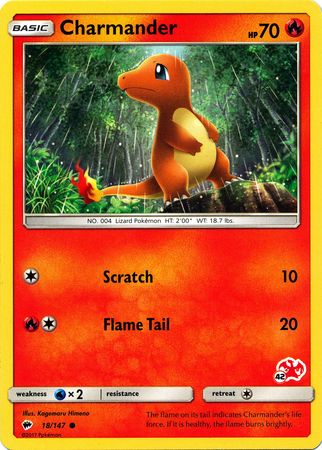 Charmander - 18/147 (#42 Charizard Stamped) (018/147) [Battle Academy]