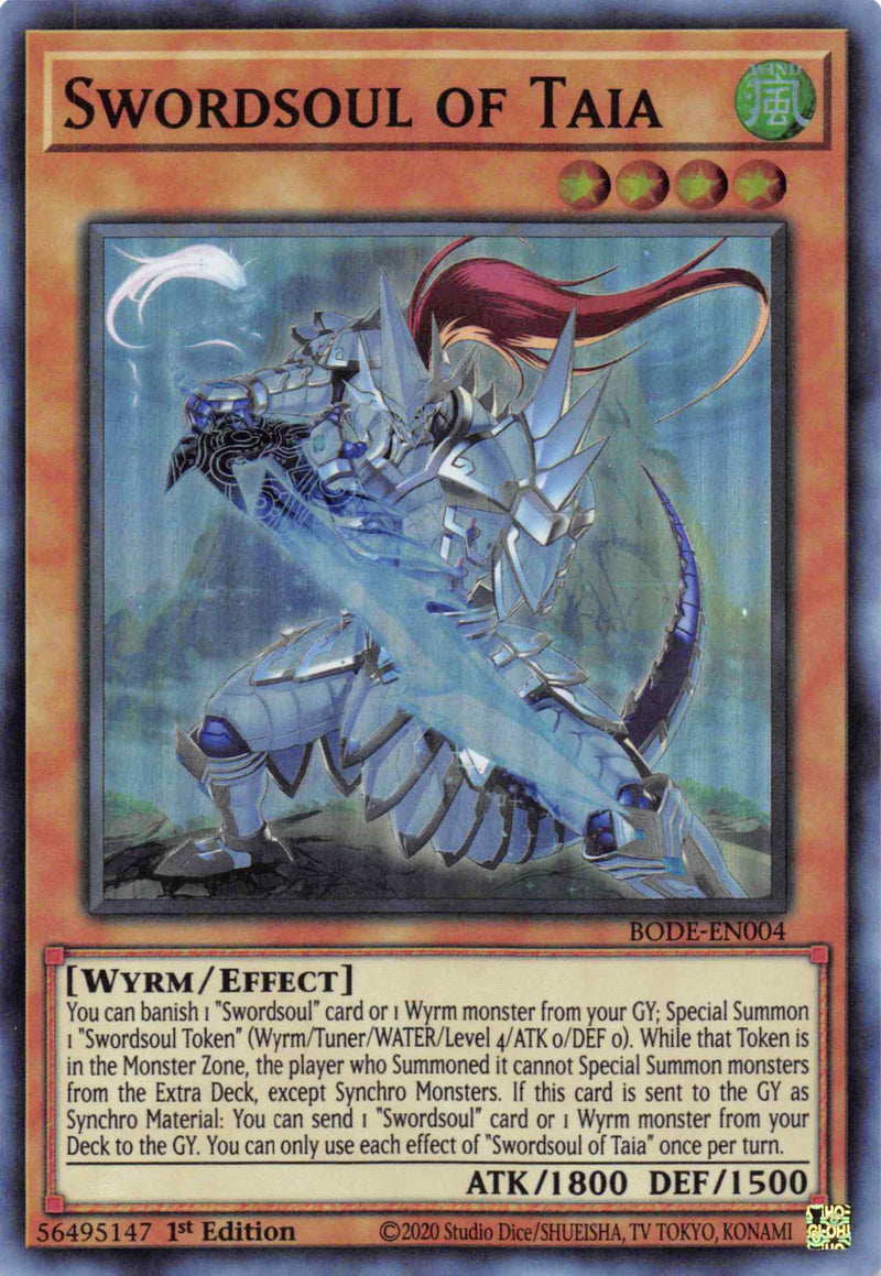 Swordsoul of Taia (BODE-EN004) [Burst of Destiny]