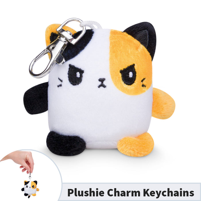 Plushie Charm Keychain: Angry Calico Cat