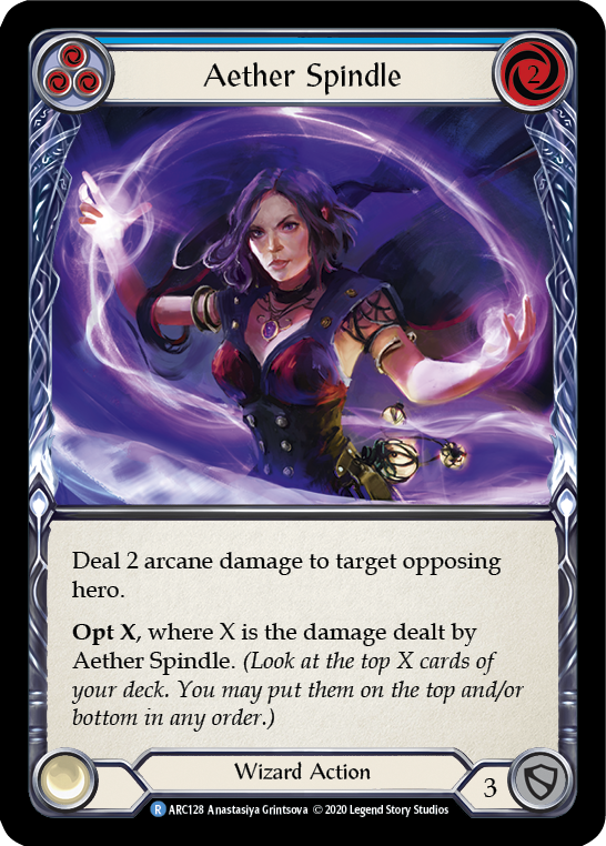 Aether Spindle (Blue) (ARC128) [Arcane Rising]