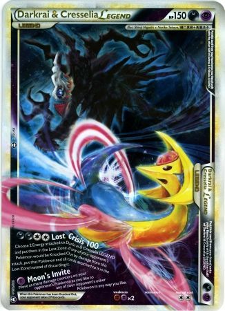 Darkrai & Cresselia Legend - 99/102 & 100/102 (Single Oversized Promo) (099/102 & 100/102) [Jumbo Cards]