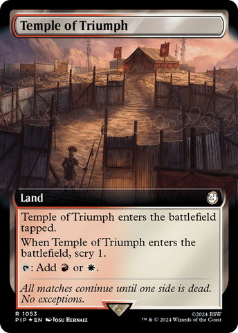 Temple of Triumph (Extended Art) (Surge Foil) [Fallout]