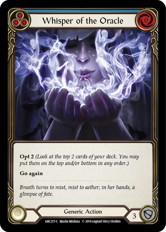 Whisper of the Oracle (Blue) (ARC217) [Arcane Rising]