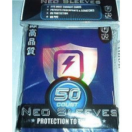 Max Gloss LIGHTNING SHIELD HOLOGRAM Sleeves - Standard Size - 50ct BLUE