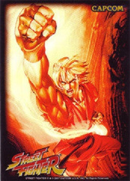 Max Gloss HOLO Street Fighter KEN Sleeves - Standard Size - 50ct