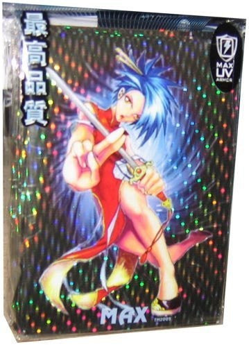 Max Gloss BLACK Holo KUNG FU GIRL - Sleeves - Standard Size - 50ct