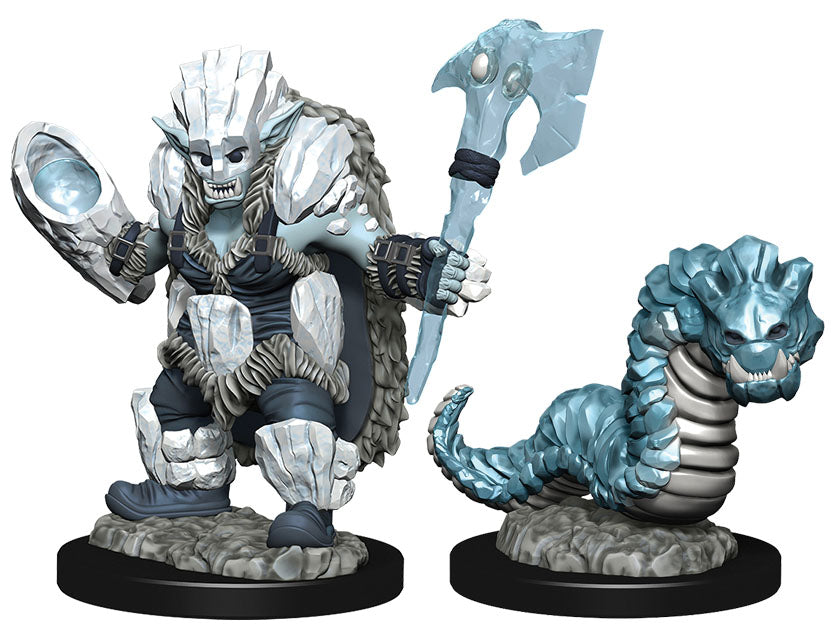 WizKids Wardlings: W4 Ice Orc & Ice Worm