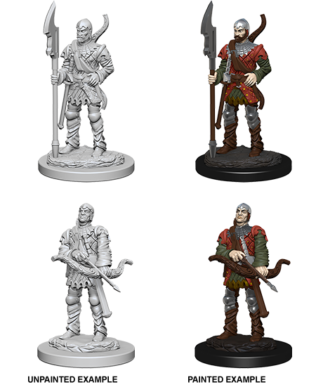 PATHFINDER: DEEP CUTS UNPAINTED MINIATURES W4 TOWN GUARDS