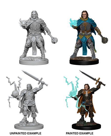 PATHFINDER: DEEP CUTS UNPAINTED MINIATURES -W1-MALE HUMAN CLERIC