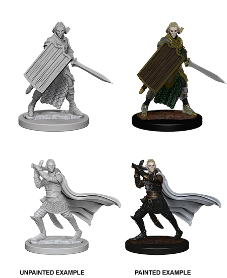 PATHFINDER: DEEP CUTS UNPAINTED MINIATURES W2 MALE ELF PALADIN