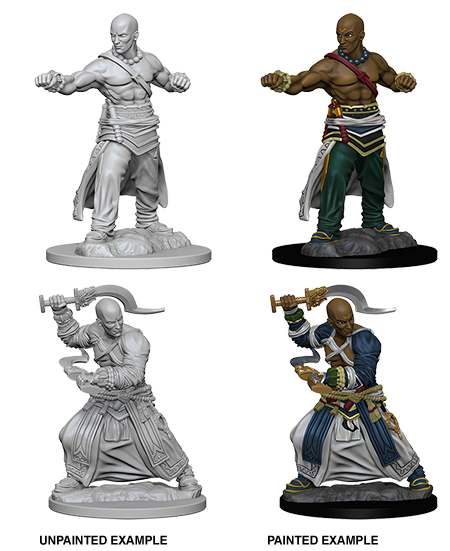 PATHFINDER: DEEP CUTS UNPAINTED MINIATURES W1 MALE HUMAN MONK