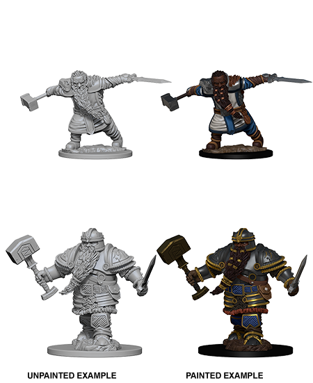 D&D: NOLZUR'S MARVELOUS UNPAINTED MINIATURES -W1 DWARF MALE FIGHTER
