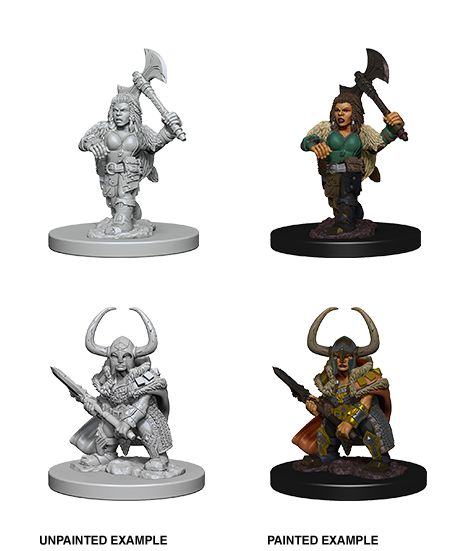 Dungeons & Dragons Nolzur`s Marvelous Unpainted Miniatures: W04 Dwarf Female Barbarian