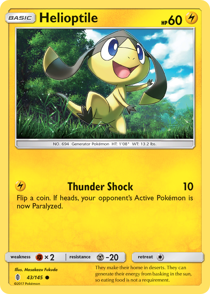 Helioptile (43/145) [SM - Guardians Rising]
