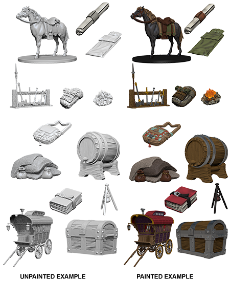 D&D Nolzur's Marvelous Unpainted Miniatures: Adventurer’s Camp