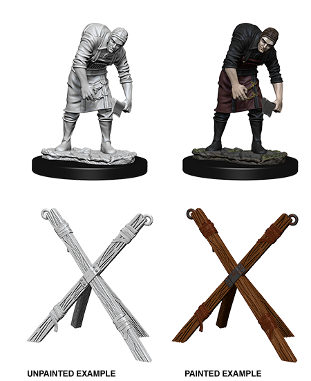 WizKids Deep Cuts Unpainted Miniatures: W6 Assistant & Torture Cross