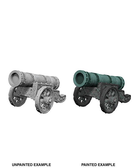 WIZKIDS DEEP CUTS UNPAINTED MINIATURES -W9-LARGE CANNON