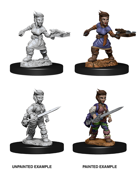 Pathfinder Deep Cuts Unpainted Miniatures: W08 Halfling Female Rogue