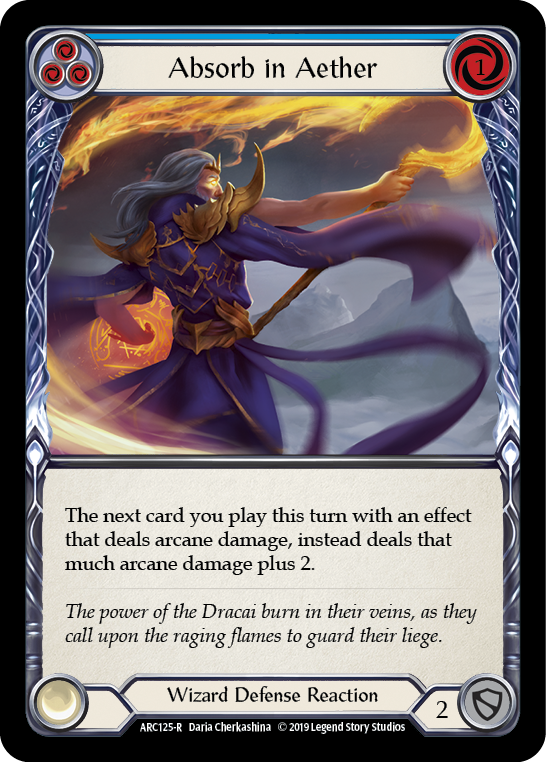 Absorb in Aether (Blue) (ARC125) [Arcane Rising]