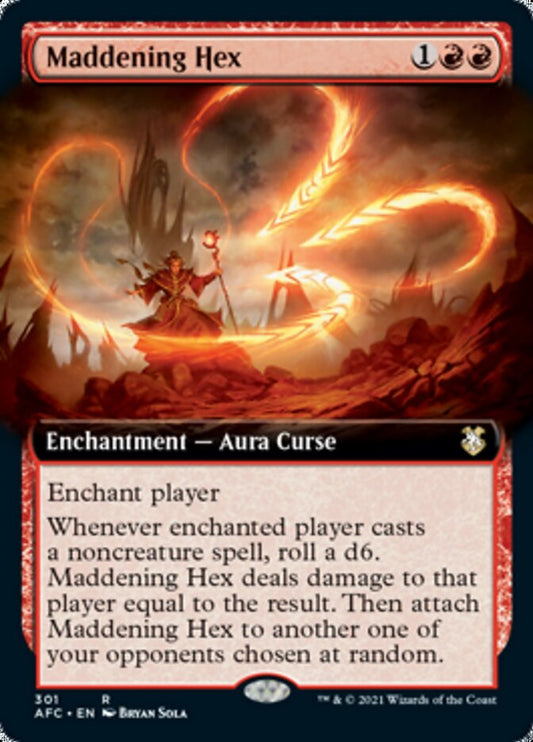 Maddening Hex (Extended Art) [Dungeons & Dragons: Adventures in the Forgotten Realms Commander]