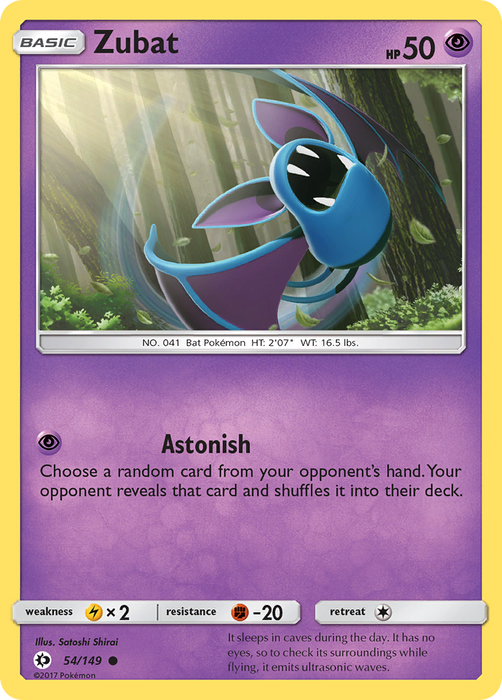 Zubat (54/149) [Sun & Moon: Base Set]