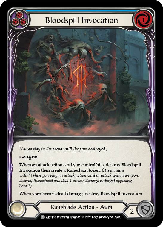 Bloodspill Invocation (Blue) (ARC108) [Arcane Rising]