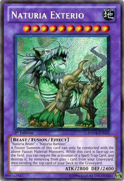 Naturia Exterio [HA04-EN055] Secret Rare — Darkhold Games