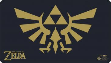 The Legend of Zelda - Black & Gold Hyrule Crest Playmat